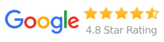 4.8 Star Rating for Finray Solar on Google